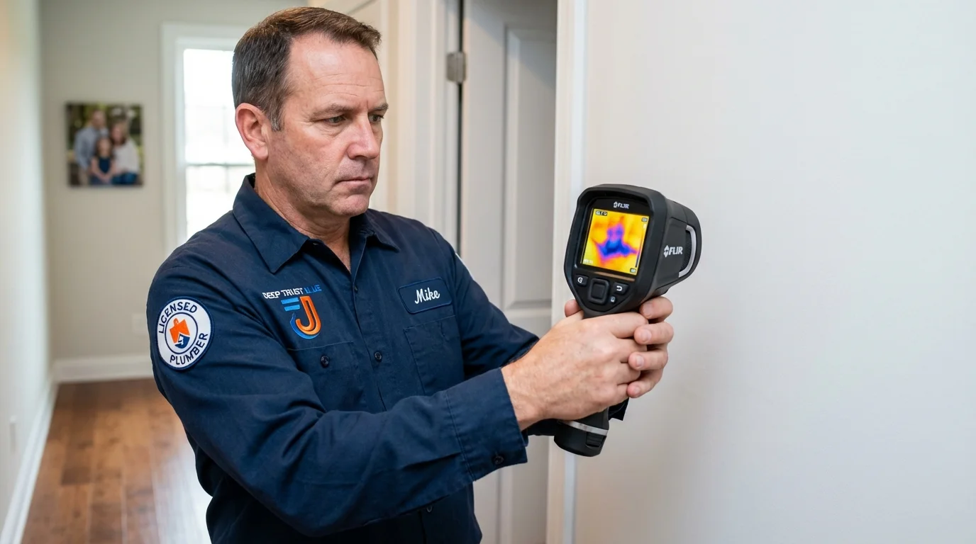 Thermal imaging leak detection by Johns Plumbing LLC in Stevensville